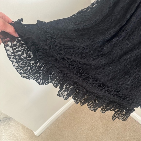 NWT Selfie Leslie Birkin long sleeve sheath dress lace dark romantic fairy goth - Picture 7 of 8